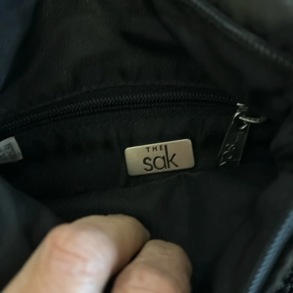 The Sak Bag Crossbody Shoulder Crochet Boho Black - Picture 4 of 5